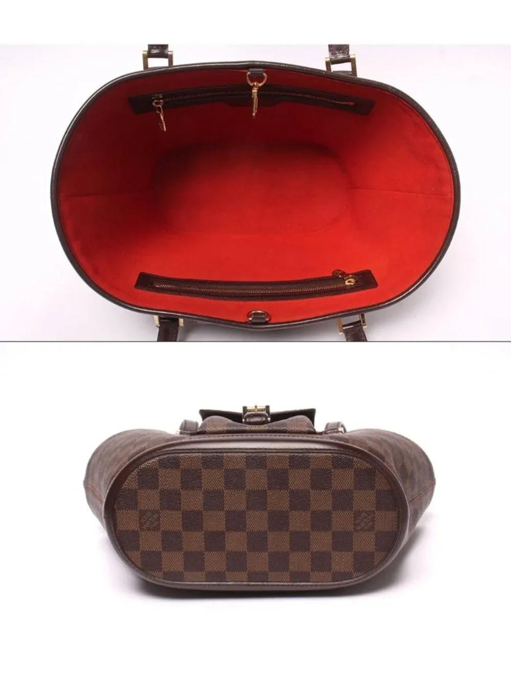 Louis Vuitton Tote Shoulder Bag Manosque PM Damier Ebene